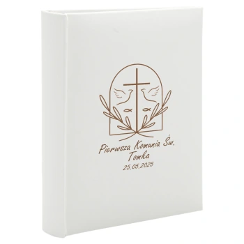 Album komunijny wsuwany na 100 zdjęć 15x21 personalizowany 5 wzorów